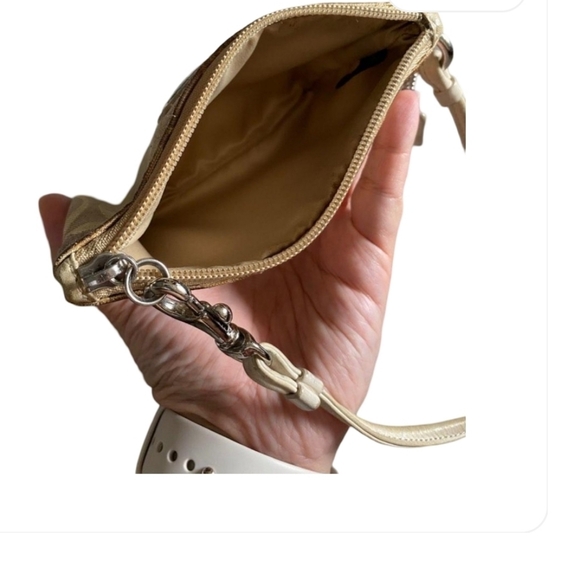 Coach Brown Wristlet - 5.75"L x 4.75"H x 1"D - Picture 6 of 10